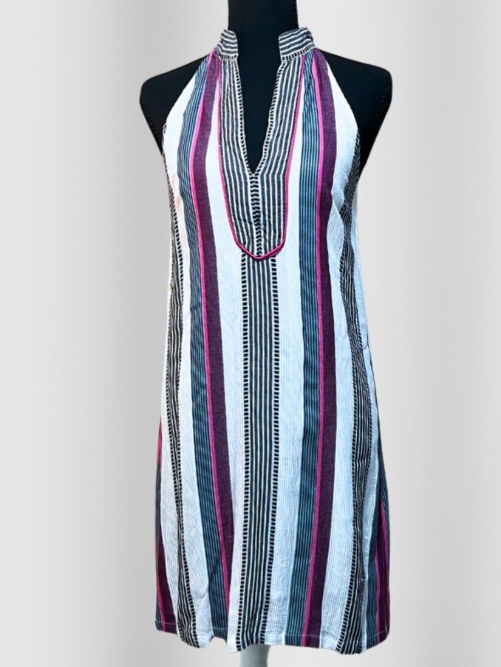 THML Striped Halter Dress XS